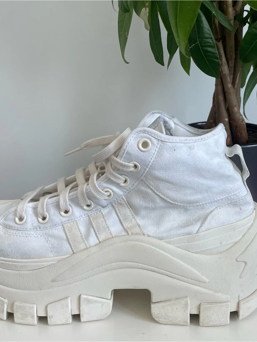 Men Size 11.5 Adidas Originals NIZZA Hi Xy22 HR1441 Platform Shoes